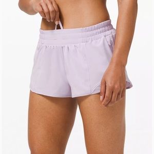 Lavender Lululemon Hotty Hot Shorts